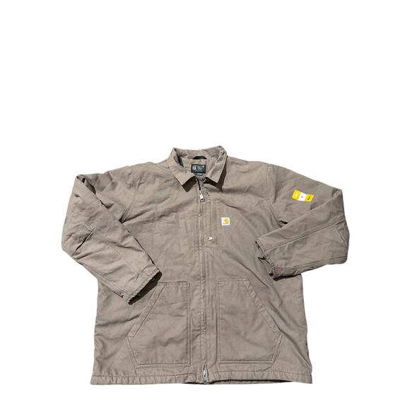 Carhartt DC4293-M Duck Sherpa Lined Jacket Men’s 2XL Tall Brown Canvas Workwear